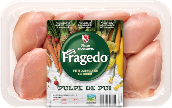 Pulpe de pui dezosate, fără piele, refrigerate