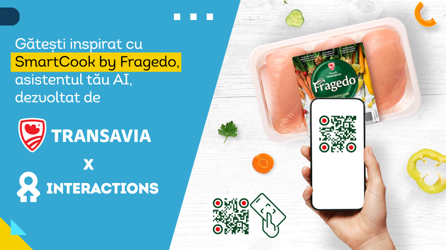 TRANSAVIA și INTERACTIONS lansează  SmartCook by Fragedo,  primul asistent de gătit AI din România